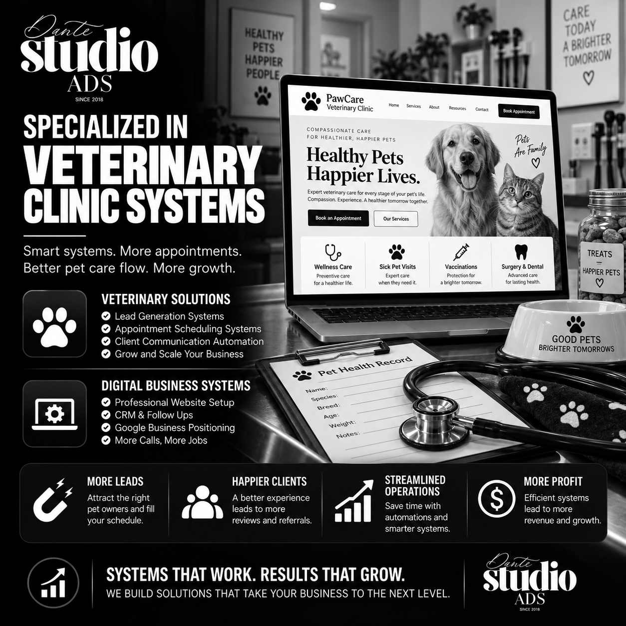 Dante Studio ADS specialized business system showcase 18